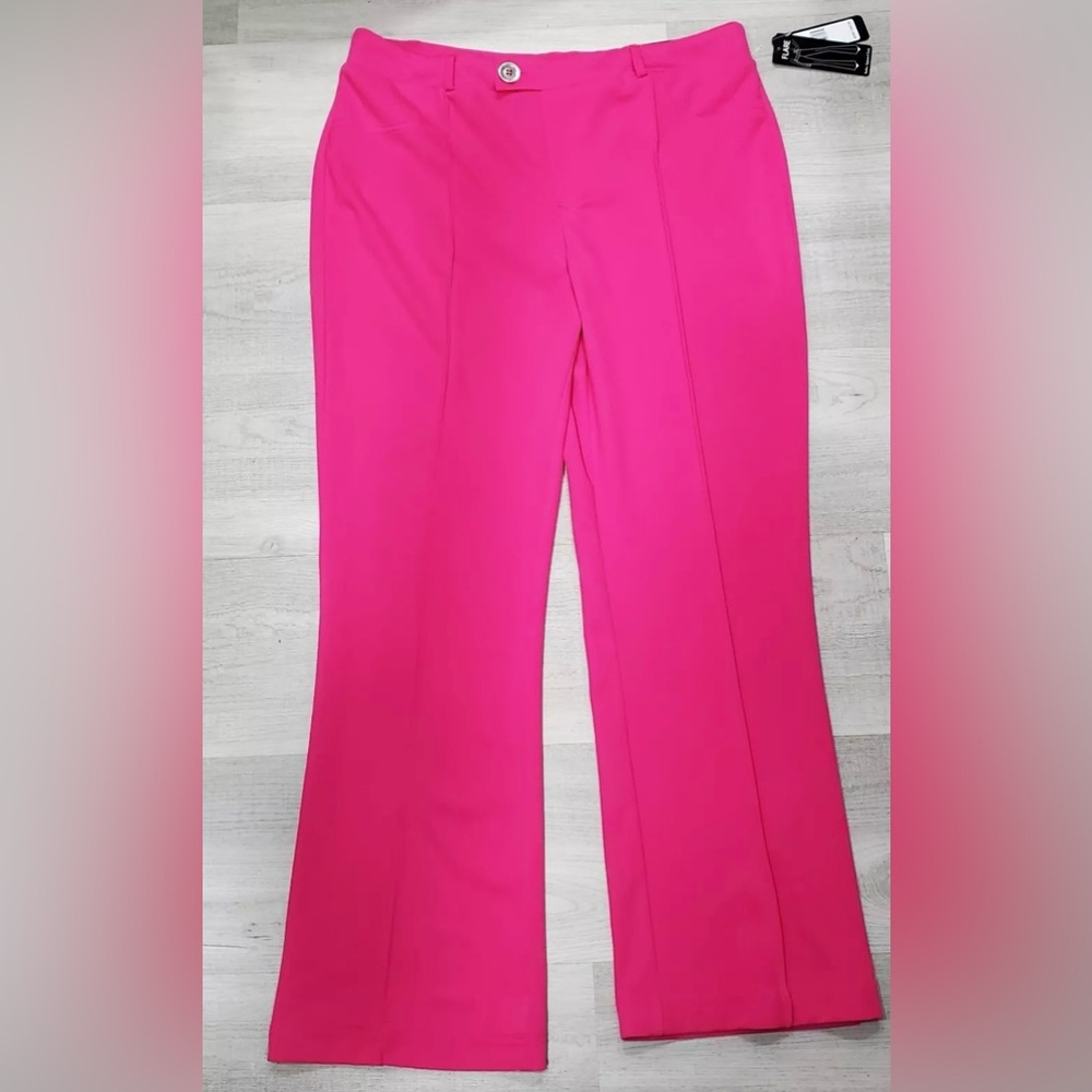 Soho Apparel Ltd women’s high rise pull on pink dress trousers nwt